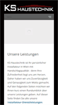 Mobile Screenshot of ks-haustechnik.at